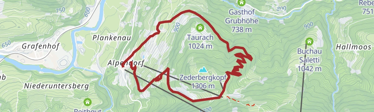 Route map: Dachmannweg